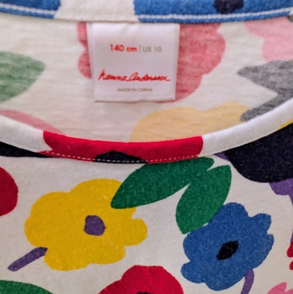 ⭐Colorful Girl's bright floral Hanna Andersson Dress 10 ⭐ - Picture 5 of 5